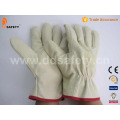 Guantes de cuero de cerdo guantes de trabajo guante de trabajo de trabajo (dld412)